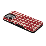 Scarlet Stitch | Red Houndstooth Case