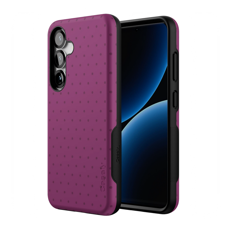 On the Dot | Plum Polka Dot Case