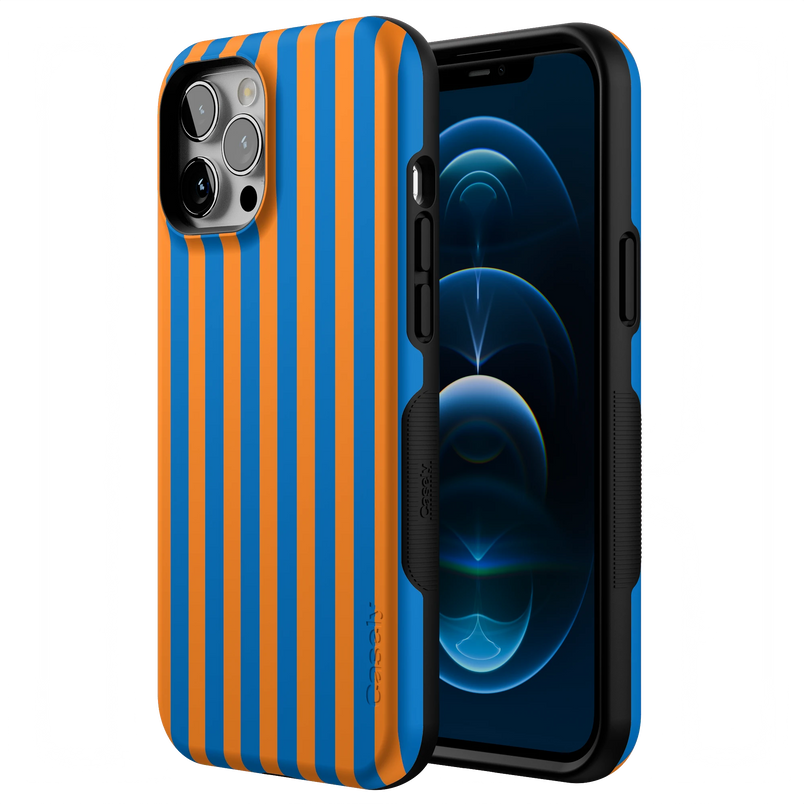 Go New York | Blue & Orange Stripes Case