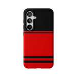 Go Canes | Black & Red Striped Case - Galaxy S23