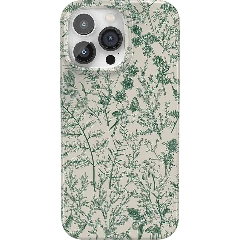 Sage Garden | Green Floral Case iPhone Case get.casely Classic + MagSafe® iPhone 14 Pro Max