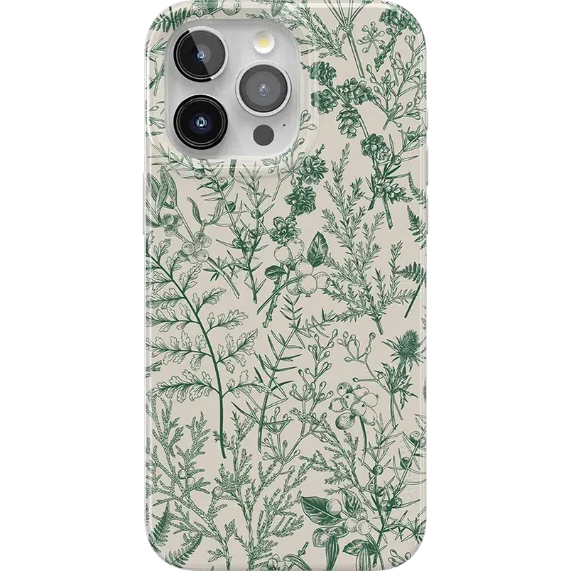 Sage Garden | Green Floral Case iPhone Case get.casely Classic + MagSafe® iPhone 15 Pro Max