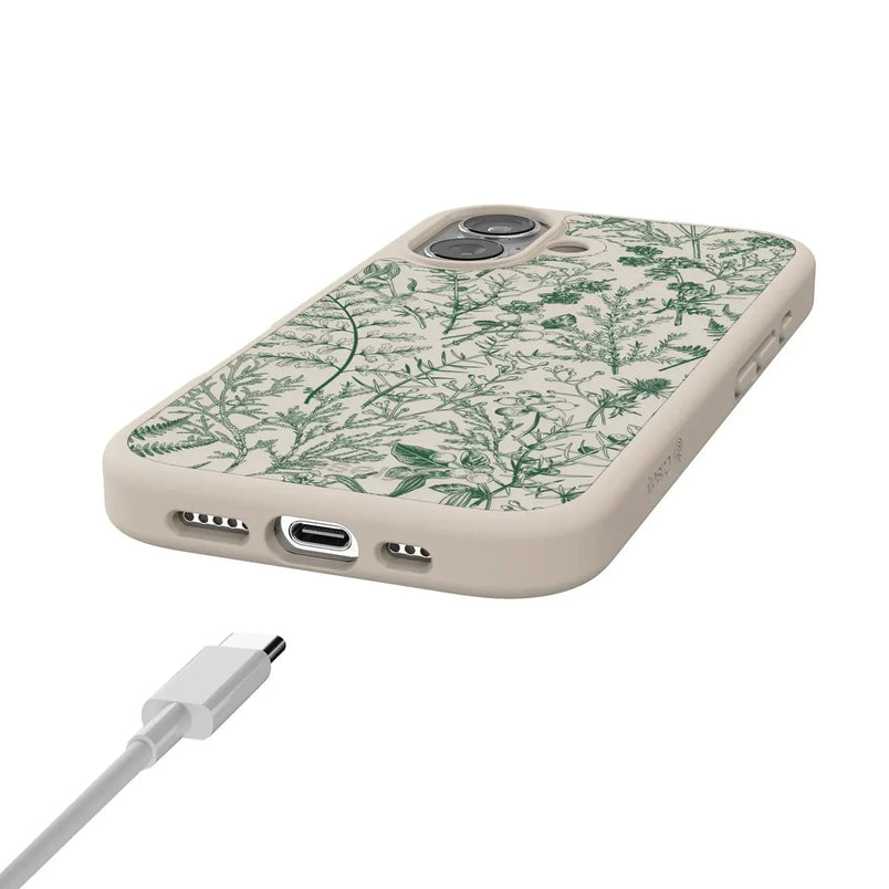 Sage Garden | Green Floral Case iPhone Case get.casely 