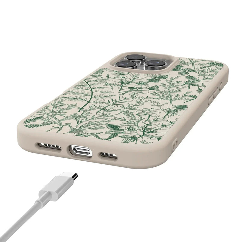 Sage Garden | Green Floral Case iPhone Case get.casely 