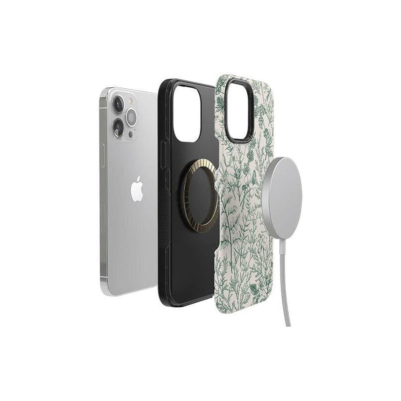 Sage Garden | Green Floral Case iPhone Case get.casely 
