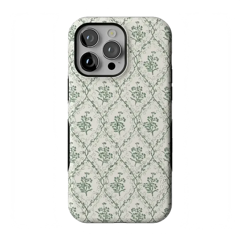 Sage Tapestry | Floral Vines Case iPhone Case get.casely Bold Flex + MagSafe® iPhone 14 Pro Max 