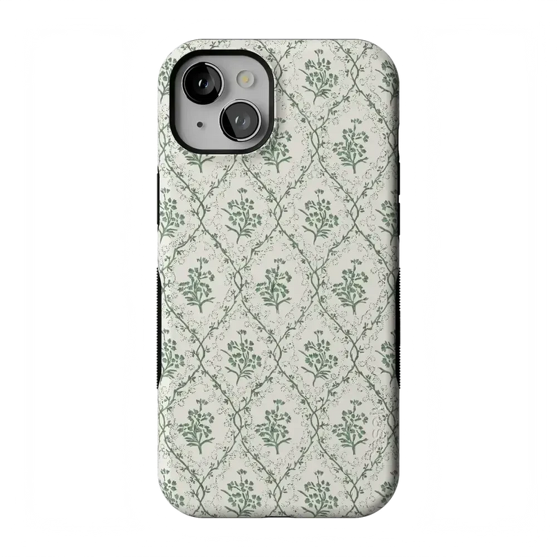 Sage Tapestry | Floral Vines Case iPhone Case get.casely Bold Flex + MagSafe® iPhone 15 Plus 