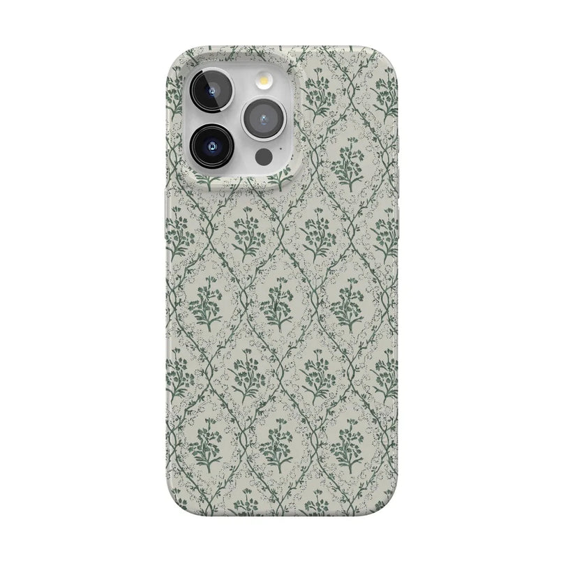 Sage Tapestry | Floral Vines Case iPhone Case get.casely Classic + MagSafe® iPhone 15 Pro Max 