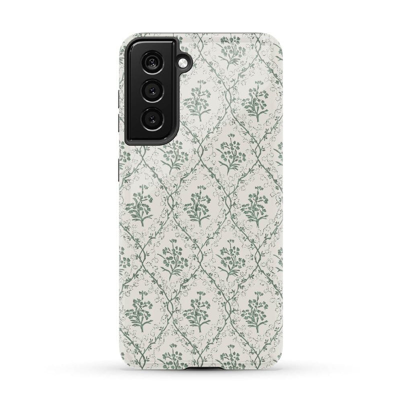 Sage Tapestry | Floral Vines Case iPhone Case get.casely Essential Galaxy S21 
