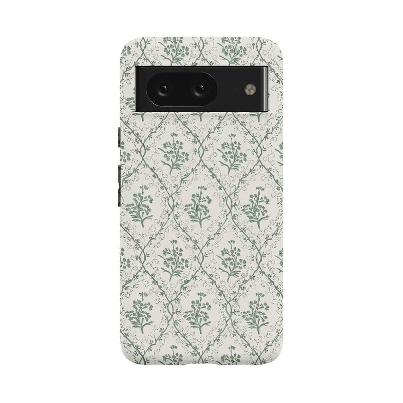 Sage Tapestry | Floral Vines Case iPhone Case get.casely Essential Google Pixel 8 