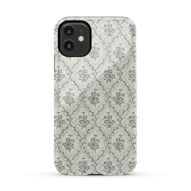 Sage Tapestry | Floral Vines Case iPhone Case get.casely Essential iPhone 11 