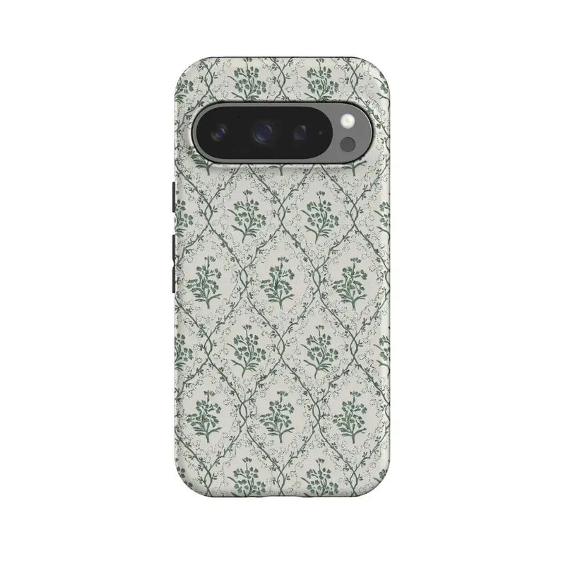 Sage Tapestry | Floral Vines Case iPhone Case get.casely Essential + MagSafe® Google Pixel 10 Pro 