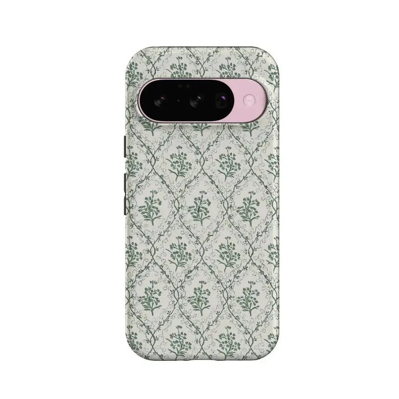 Sage Tapestry | Floral Vines Case iPhone Case get.casely Essential + MagSafe® Google Pixel 10 
