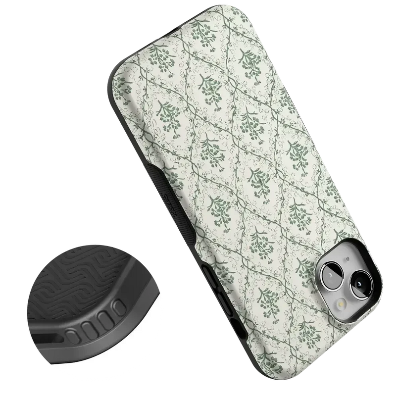 Sage Tapestry | Floral Vines Case iPhone Case get.casely 