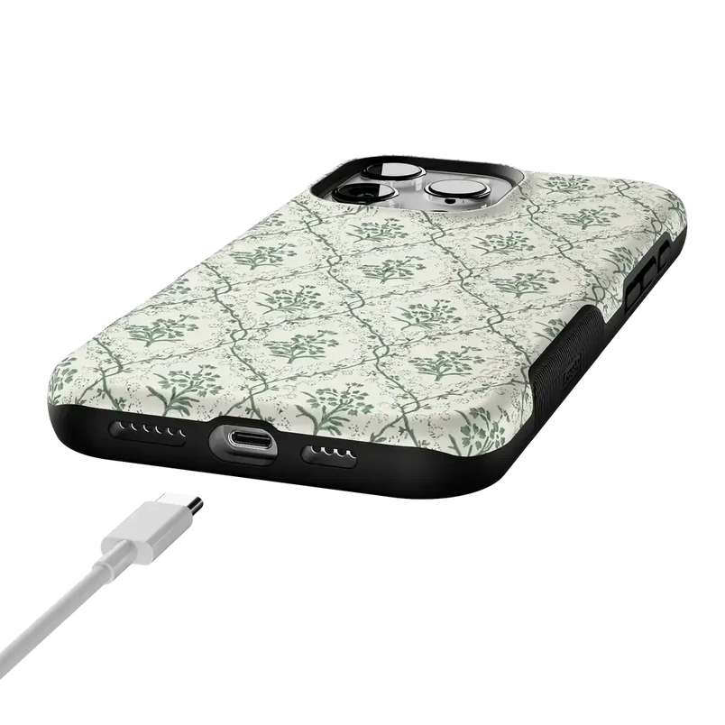 Sage Tapestry | Floral Vines Case iPhone Case get.casely 