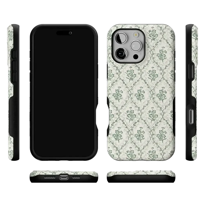 Sage Tapestry | Floral Vines Case iPhone Case get.casely 