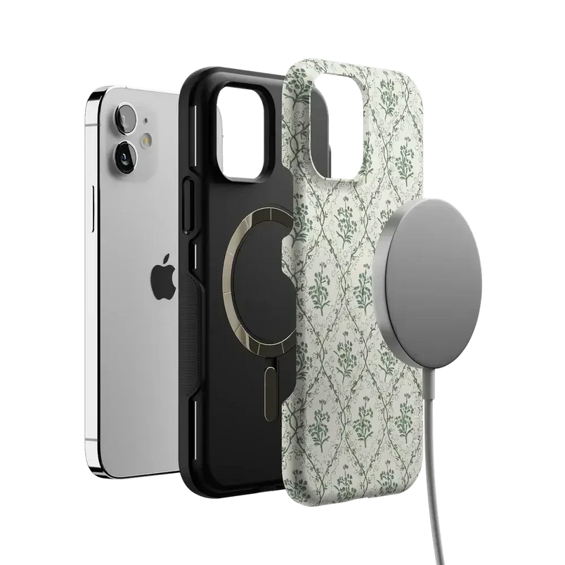 Sage Tapestry | Floral Vines Case iPhone Case get.casely 