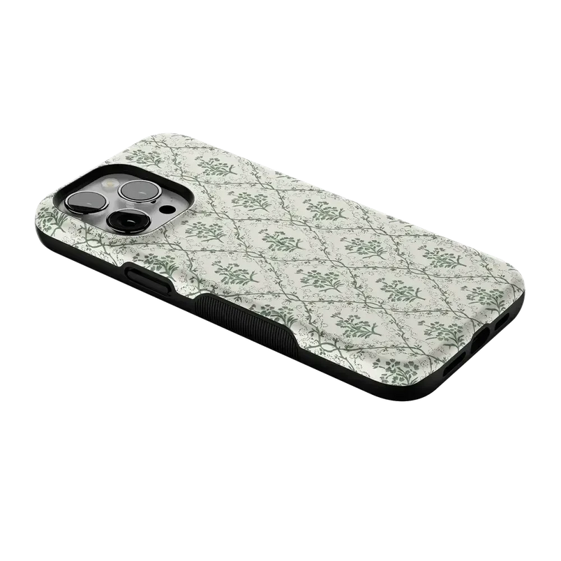 Sage Tapestry | Floral Vines Case iPhone Case get.casely 