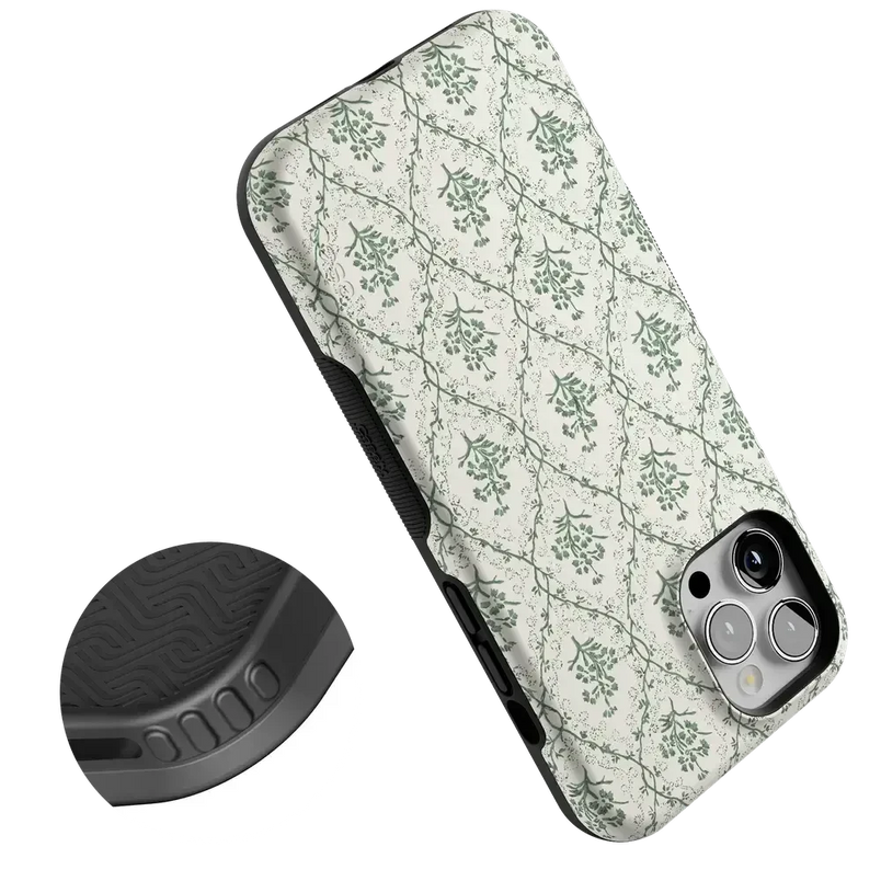 Sage Tapestry | Floral Vines Case iPhone Case get.casely 