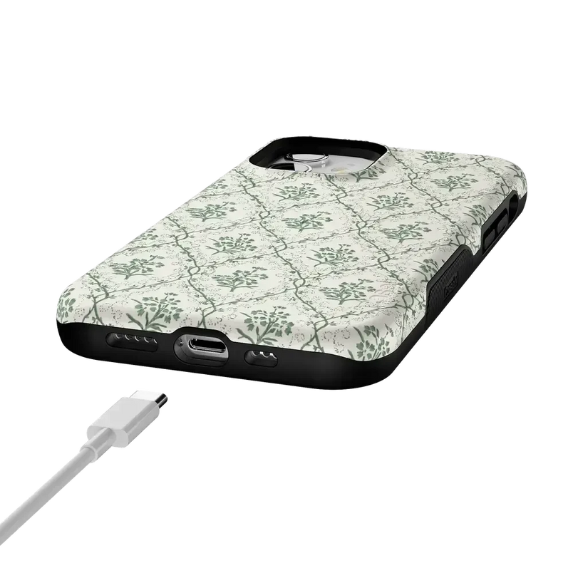 Sage Tapestry | Floral Vines Case iPhone Case get.casely 