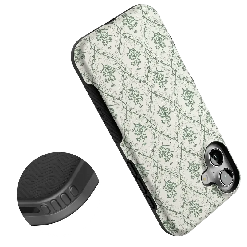 Sage Tapestry | Floral Vines Case iPhone Case get.casely 