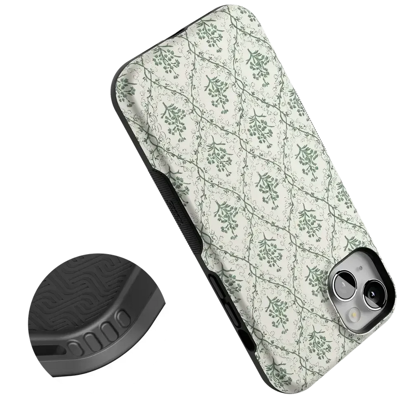 Sage Tapestry | Floral Vines Case iPhone Case get.casely 