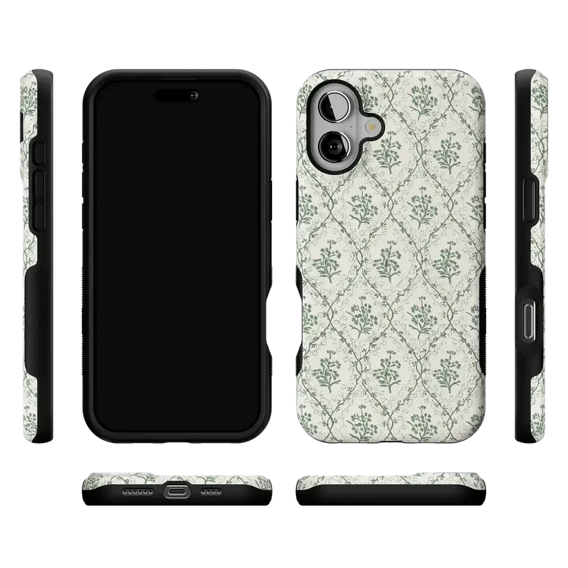 Sage Tapestry | Floral Vines Case iPhone Case get.casely 