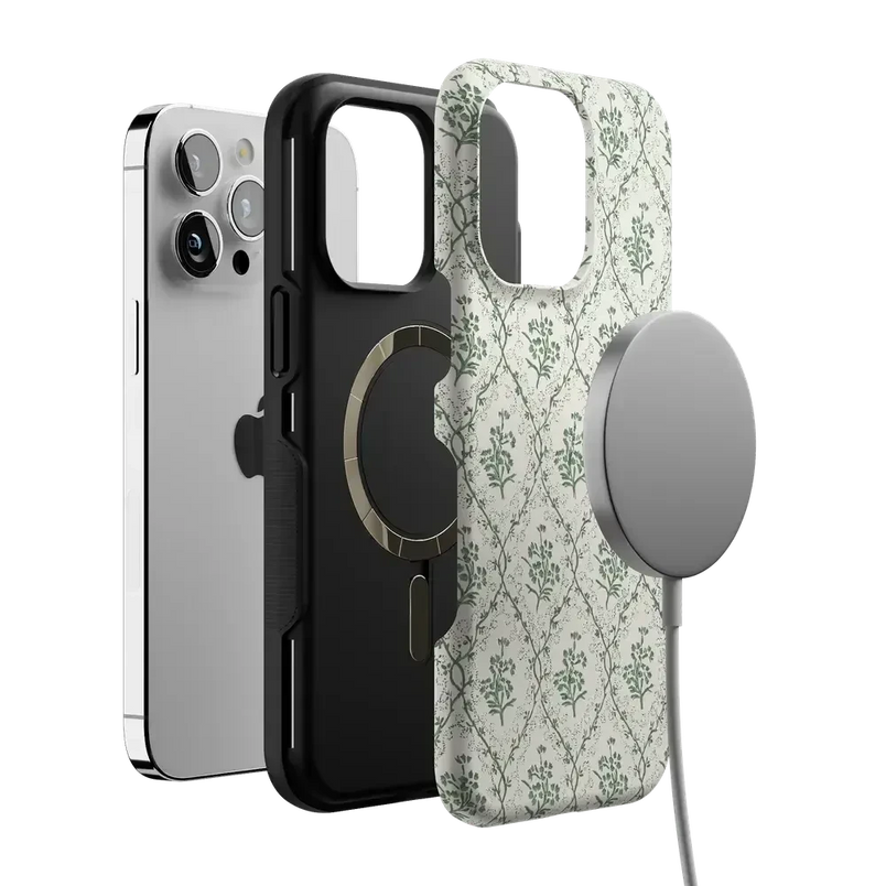 Sage Tapestry | Floral Vines Case iPhone Case get.casely 