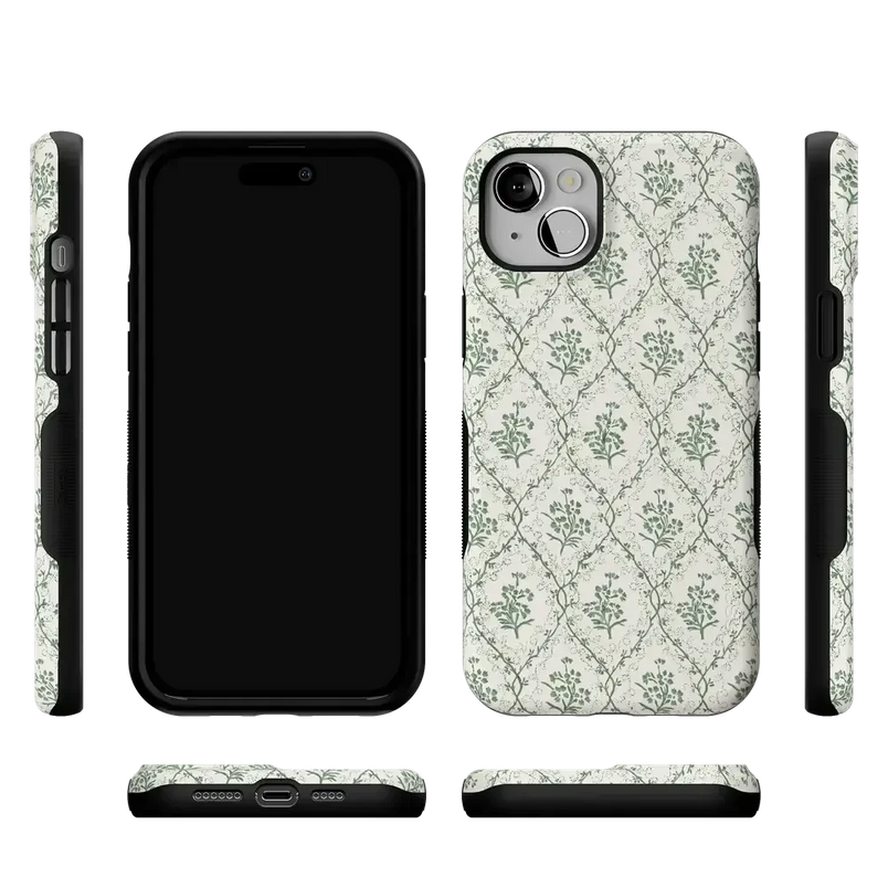 Sage Tapestry | Floral Vines Case iPhone Case get.casely 