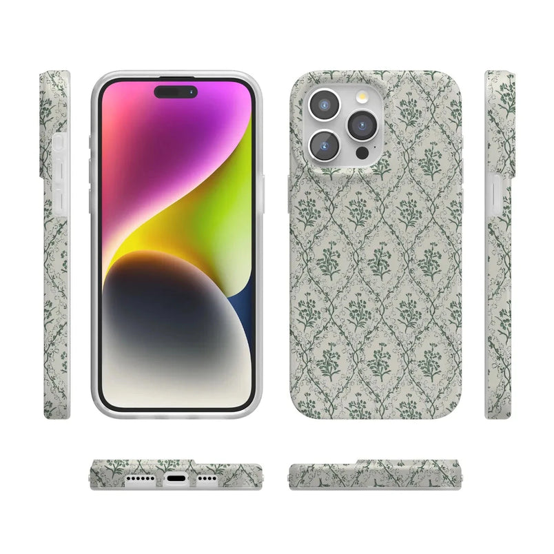 Sage Tapestry | Floral Vines Case iPhone Case get.casely 