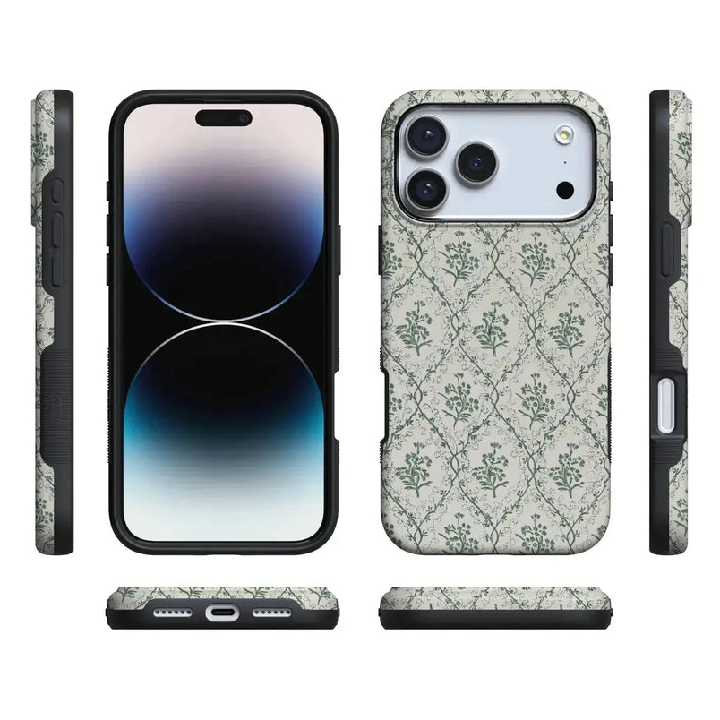 Sage Tapestry | Floral Vines Case iPhone Case get.casely 