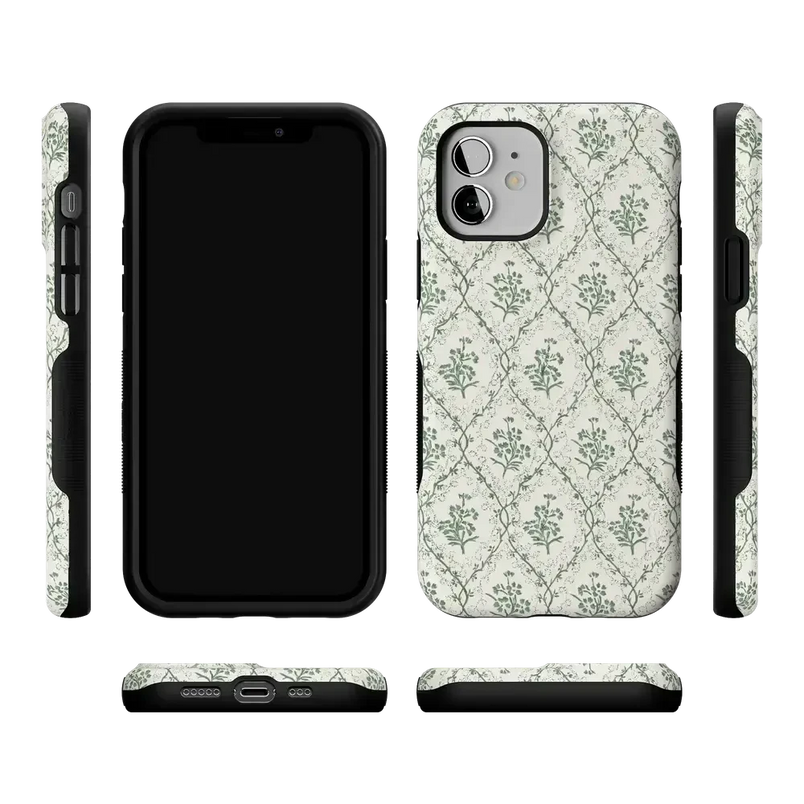 Sage Tapestry | Floral Vines Case iPhone Case get.casely 