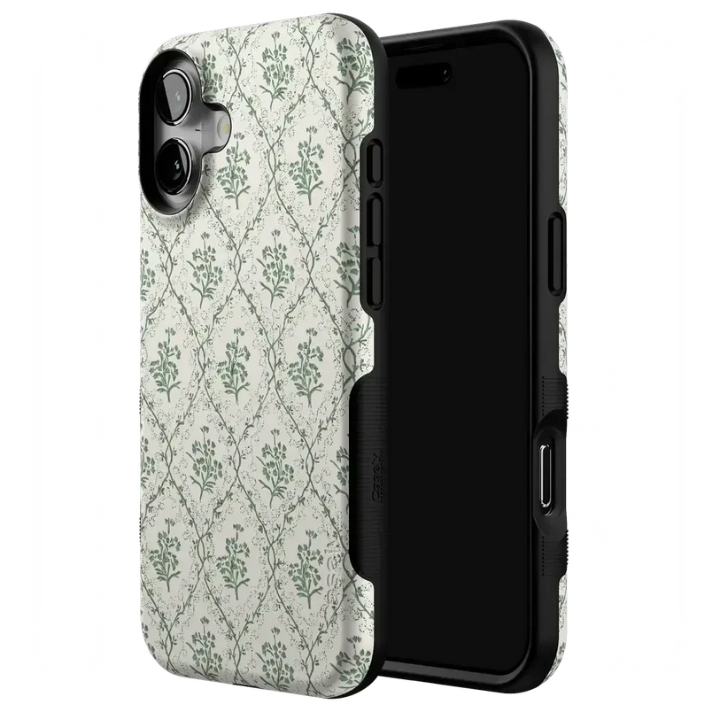 Sage Tapestry | Floral Vines Case iPhone Case get.casely 
