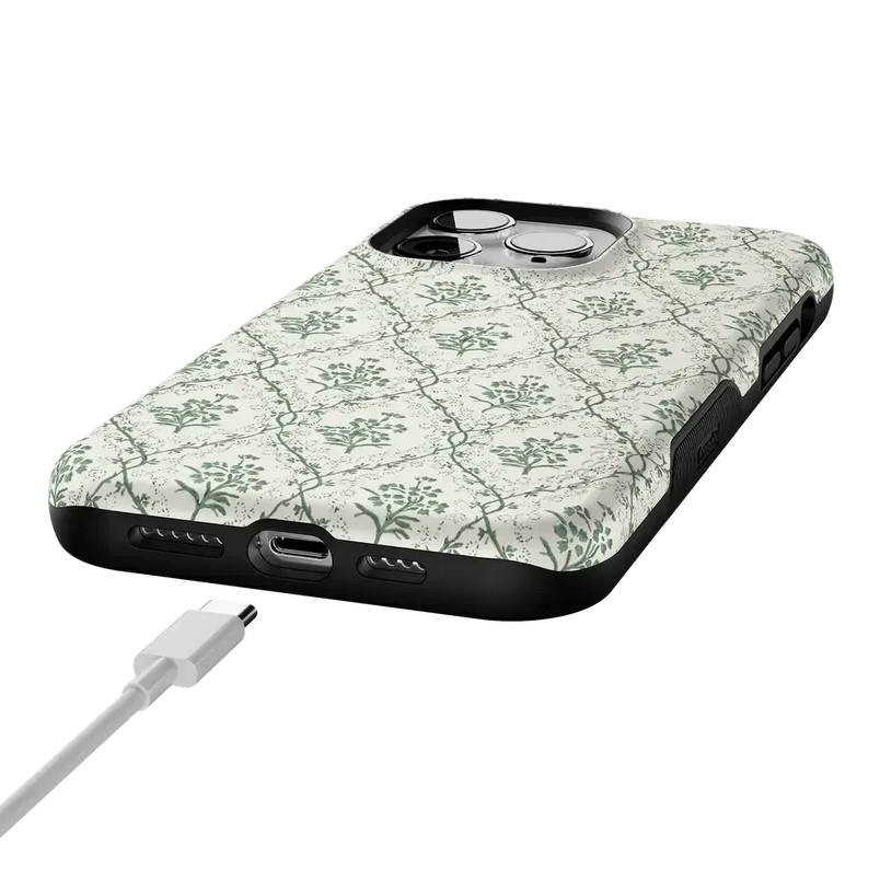 Sage Tapestry | Floral Vines Case iPhone Case get.casely 