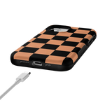 Fit Check | Black & Brown Checkerboard Case