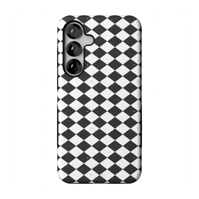 Salem's Hex | Black & White Checkered Case Phone Case get.casely Bold Flex + MagSafe® Galaxy S25 Plus 