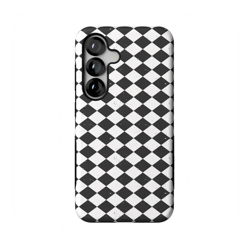 Salem's Hex | Black & White Checkered Case Phone Case get.casely Bold Flex + MagSafe® Galaxy S25 
