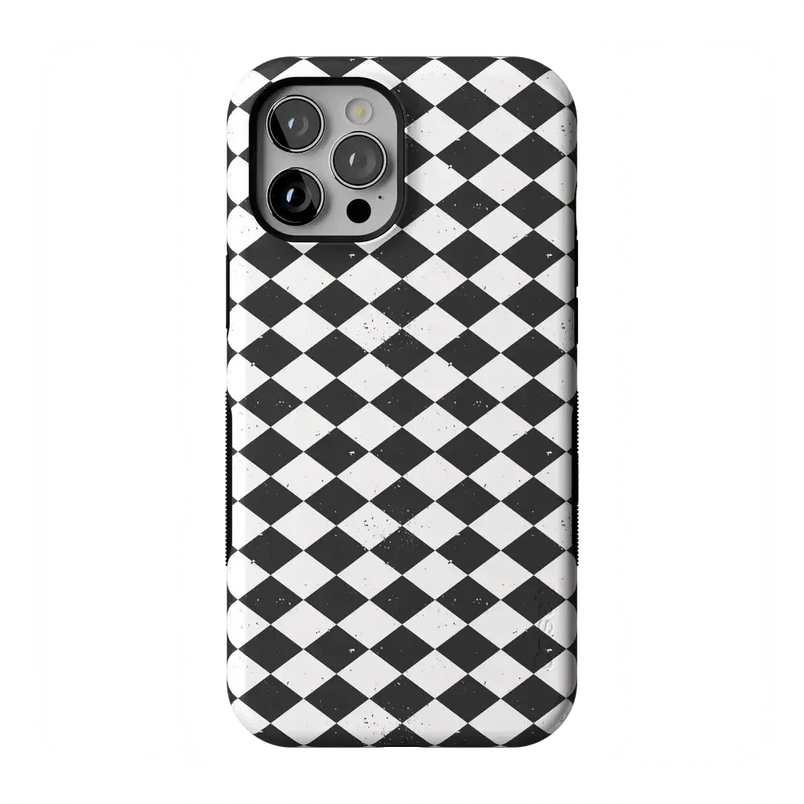 Salem's Hex | Black & White Checkered Case Phone Case get.casely Bold Flex + MagSafe® iPhone 12 Pro Max 
