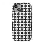 Salem's Hex | Black & White Checkered Case Phone Case get.casely Bold Flex + MagSafe® iPhone 14 Plus 