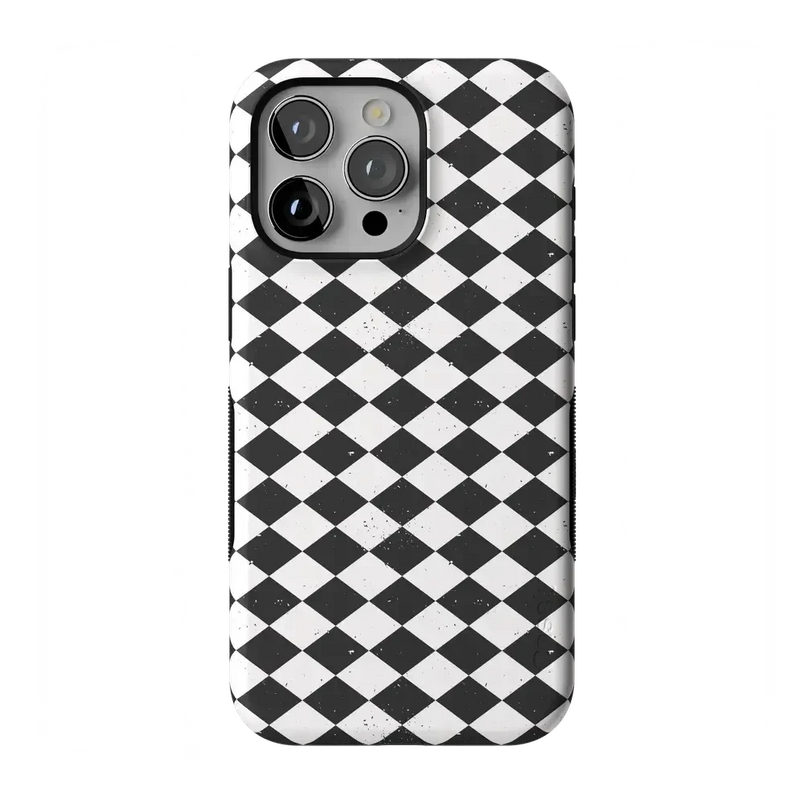 Salem's Hex | Black & White Checkered Case Phone Case get.casely Bold Flex + MagSafe® iPhone 15 Pro Max 