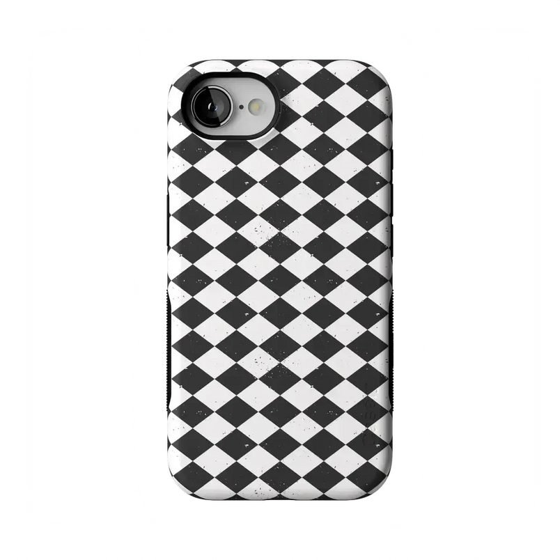 Salem's Hex | Black & White Checkered Case Phone Case get.casely Bold Flex + MagSafe® iPhone 17e 