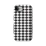 Salem's Hex | Black & White Checkered Case Phone Case get.casely Bold Flex + MagSafe® iPhone 17e 