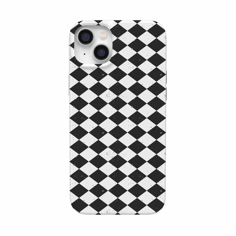 Salem's Hex | Black & White Checkered Case Phone Case get.casely Classic + MagSafe® iPhone 14 Plus 