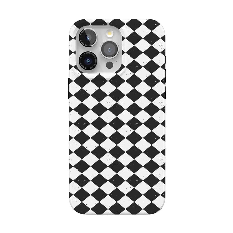Salem's Hex | Black & White Checkered Case Phone Case get.casely Classic + MagSafe® iPhone 15 Pro Max 