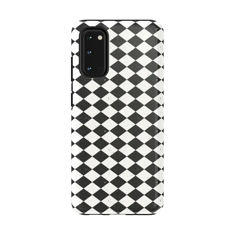 Salem's Hex | Black & White Checkered Case Phone Case get.casely Essential Galaxy S20 