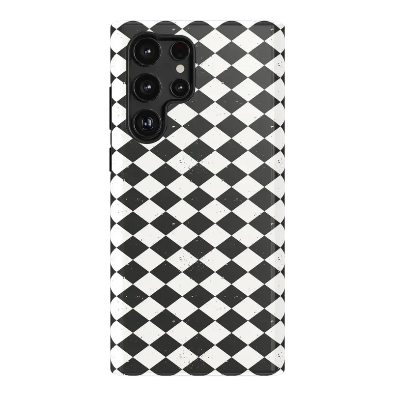 Salem's Hex | Black & White Checkered Case Phone Case get.casely Essential Galaxy S22 Ultra 