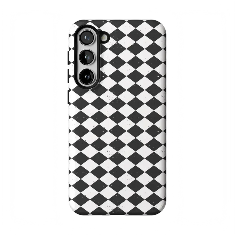 Salem's Hex | Black & White Checkered Case Phone Case get.casely Essential Galaxy S23 Plus 