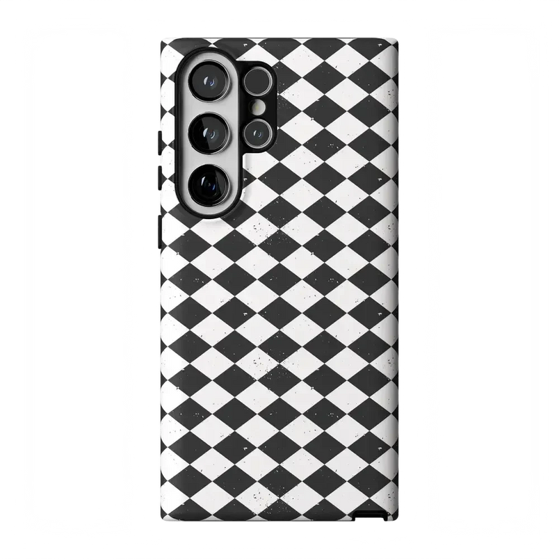 Salem's Hex | Black & White Checkered Case Phone Case get.casely Essential Galaxy S23 Ultra 