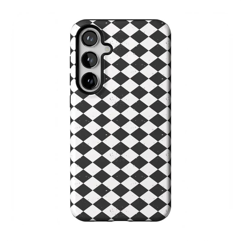 Salem's Hex | Black & White Checkered Case Phone Case get.casely Essential Galaxy S24 Plus 