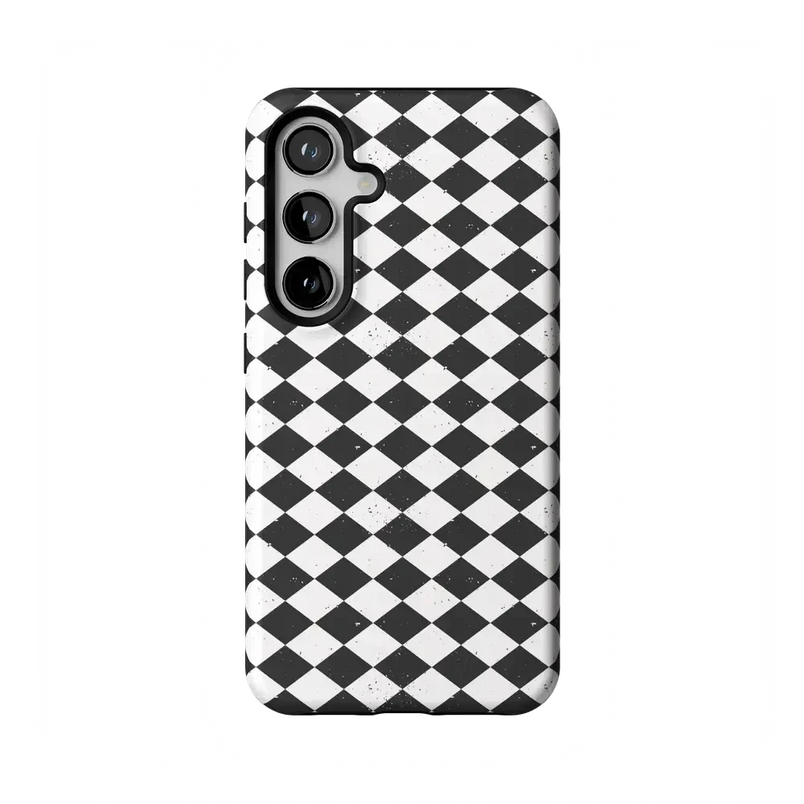 Salem's Hex | Black & White Checkered Case Phone Case get.casely Essential Galaxy S24 